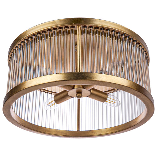 Brushed gold flush mount deals ceiling light